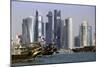 New Skyline of the West Bay Central Financial District of Doha, Qatar, Middle East-Gavin-Mounted Photographic Print