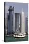 New Skyline of the West Bay Central Financial District of Doha, Qatar, Middle East-Gavin-Stretched Canvas