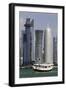 New Skyline of the West Bay Central Financial District of Doha, Qatar, Middle East-Gavin-Framed Photographic Print