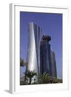 New Skyline of the West Bay Central Financial District of Doha, Qatar, Middle East-Gavin-Framed Photographic Print