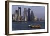 New Skyline of the West Bay Central Financial District of Doha, Qatar, Middle East-Gavin-Framed Photographic Print