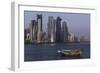 New Skyline of the West Bay Central Financial District of Doha, Qatar, Middle East-Gavin-Framed Photographic Print