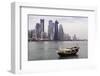 New Skyline of the West Bay Central Financial District of Doha, Qatar, Middle East-Gavin-Framed Photographic Print