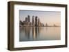 New Skyline of the West Bay Central Financial District of Doha, Qatar, Middle East-Gavin-Framed Photographic Print