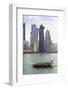 New Skyline of the West Bay Central Financial District of Doha, Qatar, Middle East-Gavin-Framed Photographic Print