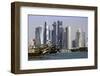 New Skyline of the West Bay Central Financial District of Doha, Qatar, Middle East-Gavin-Framed Photographic Print