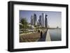 New Skyline of the West Bay Central Financial District of Doha, Qatar, Middle East-Gavin-Framed Photographic Print