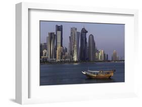 New Skyline of the West Bay Central Financial District of Doha, Qatar, Middle East-Gavin-Framed Photographic Print