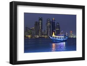 New Skyline of the West Bay Central Financial District of Doha-Gavin-Framed Photographic Print