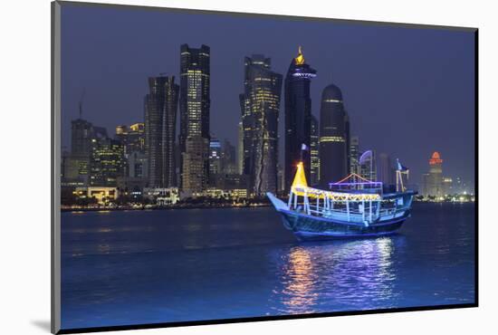 New Skyline of the West Bay Central Financial District of Doha-Gavin-Mounted Photographic Print