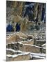 New Snow on Broken Walls of Tyuoni Ruin, Bandelier National Monument, New Mexico, USA-Scott T^ Smith-Mounted Photographic Print