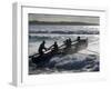 New South Wales, A Surfboat Crew Battles Through Waves at Cronulla Beach in Sydney, Australia-Andrew Watson-Framed Photographic Print