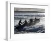 New South Wales, A Surfboat Crew Battles Through Waves at Cronulla Beach in Sydney, Australia-Andrew Watson-Framed Photographic Print