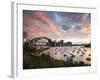 New South Wales, Lavendar Bay Toward the Habour Bridge and the Skyline of Central Sydney, Australia-Andrew Watson-Framed Photographic Print