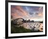 New South Wales, Lavendar Bay Toward the Habour Bridge and the Skyline of Central Sydney, Australia-Andrew Watson-Framed Photographic Print