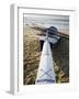 New South Wales, Sydney, A Surfboat Sits on Beach at Bondi in Sydney's Eastern Beaches, Australia-Andrew Watson-Framed Photographic Print