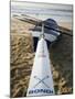 New South Wales, Sydney, A Surfboat Sits on Beach at Bondi in Sydney's Eastern Beaches, Australia-Andrew Watson-Mounted Photographic Print