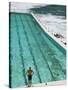 New South Wales, Sydney, Bondi Beach, Bondi Icebergs Swimming Club Pool, Australia-Walter Bibikow-Stretched Canvas