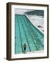 New South Wales, Sydney, Bondi Beach, Bondi Icebergs Swimming Club Pool, Australia-Walter Bibikow-Framed Photographic Print