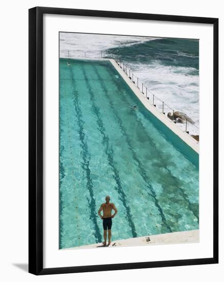 New South Wales, Sydney, Bondi Beach, Bondi Icebergs Swimming Club Pool, Australia-Walter Bibikow-Framed Photographic Print