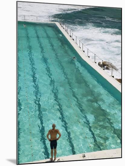 New South Wales, Sydney, Bondi Beach, Bondi Icebergs Swimming Club Pool, Australia-Walter Bibikow-Mounted Photographic Print