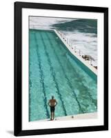 New South Wales, Sydney, Bondi Beach, Bondi Icebergs Swimming Club Pool, Australia-Walter Bibikow-Framed Photographic Print