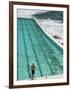 New South Wales, Sydney, Bondi Beach, Bondi Icebergs Swimming Club Pool, Australia-Walter Bibikow-Framed Photographic Print