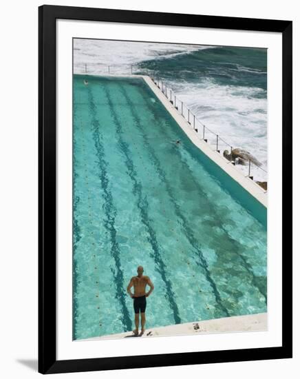 New South Wales, Sydney, Bondi Beach, Bondi Icebergs Swimming Club Pool, Australia-Walter Bibikow-Framed Photographic Print