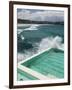 New South Wales, Sydney, Bondi Beach, Bondi Icebergs Swimming Club Pool, Australia-Walter Bibikow-Framed Premium Photographic Print