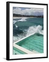 New South Wales, Sydney, Bondi Beach, Bondi Icebergs Swimming Club Pool, Australia-Walter Bibikow-Framed Photographic Print