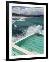 New South Wales, Sydney, Bondi Beach, Bondi Icebergs Swimming Club Pool, Australia-Walter Bibikow-Framed Photographic Print