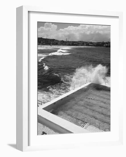 New South Wales, Sydney, Bondi Beach, Bondi Icebergs Swimming Club Pool, Australia-Walter Bibikow-Framed Photographic Print