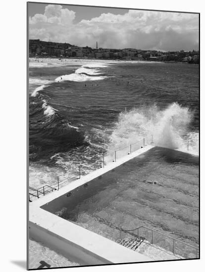 New South Wales, Sydney, Bondi Beach, Bondi Icebergs Swimming Club Pool, Australia-Walter Bibikow-Mounted Photographic Print