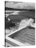 New South Wales, Sydney, Bondi Beach, Bondi Icebergs Swimming Club Pool, Australia-Walter Bibikow-Stretched Canvas