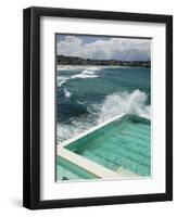 New South Wales, Sydney, Bondi Beach, Bondi Icebergs Swimming Club Pool, Australia-Walter Bibikow-Framed Photographic Print
