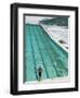 New South Wales, Sydney, Bondi Beach, Bondi Icebergs Swimming Club Pool, Australia-Walter Bibikow-Framed Premium Photographic Print