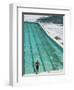 New South Wales, Sydney, Bondi Beach, Bondi Icebergs Swimming Club Pool, Australia-Walter Bibikow-Framed Premium Photographic Print