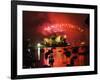 New South Wales, Sydney, Opera House and Coathanger Bridge with Boats in Sydney Harbour, Australia-Christian Kober-Framed Photographic Print