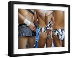 New South Wales, Sydney, Racy Outfits and Good Looking Bodies at the Annual Sydney Gay and Lesbian -Andrew Watson-Framed Photographic Print