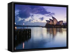 New South Wales, Sydney, Sydney Opera House, Australia-Walter Bibikow-Framed Stretched Canvas