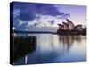 New South Wales, Sydney, Sydney Opera House, Australia-Walter Bibikow-Stretched Canvas