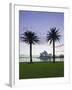 New South Wales, Sydney, Sydney Opera House Through Palms, Australia-Walter Bibikow-Framed Photographic Print