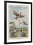 New Sport in California, Birdmen Launch Themselves from High Springboards-Achille Beltrame-Framed Art Print