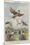 New Sport in California, Birdmen Launch Themselves from High Springboards-Achille Beltrame-Mounted Art Print