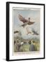 New Sport in California, Birdmen Launch Themselves from High Springboards-Achille Beltrame-Framed Art Print