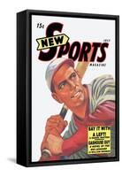 New Sports Magazine: Say It with a Left-null-Framed Stretched Canvas