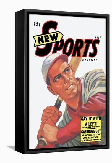 New Sports Magazine: Say It with a Left-null-Framed Stretched Canvas