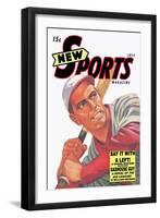 New Sports Magazine: Say It with a Left-null-Framed Art Print