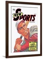 New Sports Magazine: Say It with a Left-null-Framed Art Print