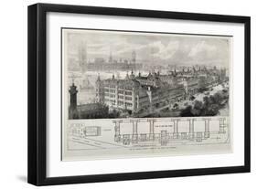 New St. Thomas's Hospital Opened by the Queen Last Wednesday, 1871-John Sulman-Framed Giclee Print